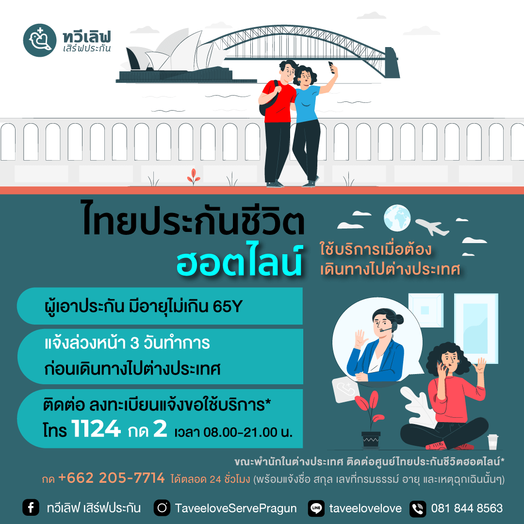 ไทยประกันชีวิต ฮอตไลน์ ทวีเลิฟเสิร์ฟประกัน